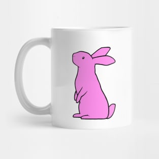 Simple rabbit - pink Mug